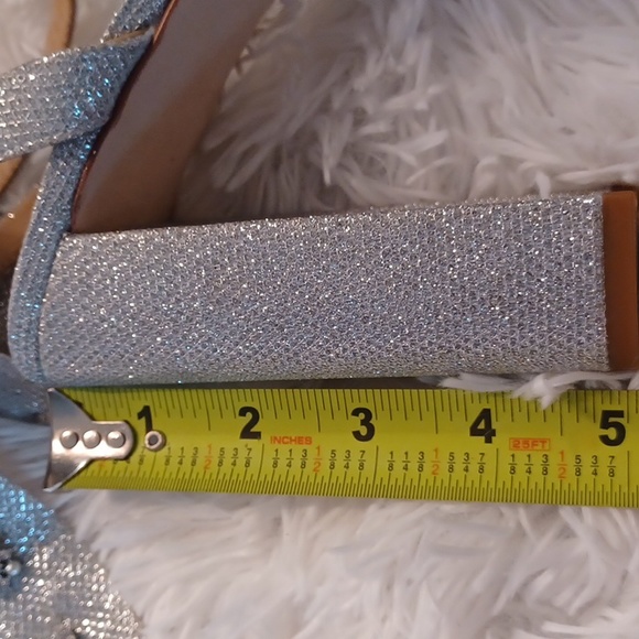 Antonio Melani Nicola bathie x Antonio Melani Lila Bow heels Silver 8M New - Picture 15 of 16